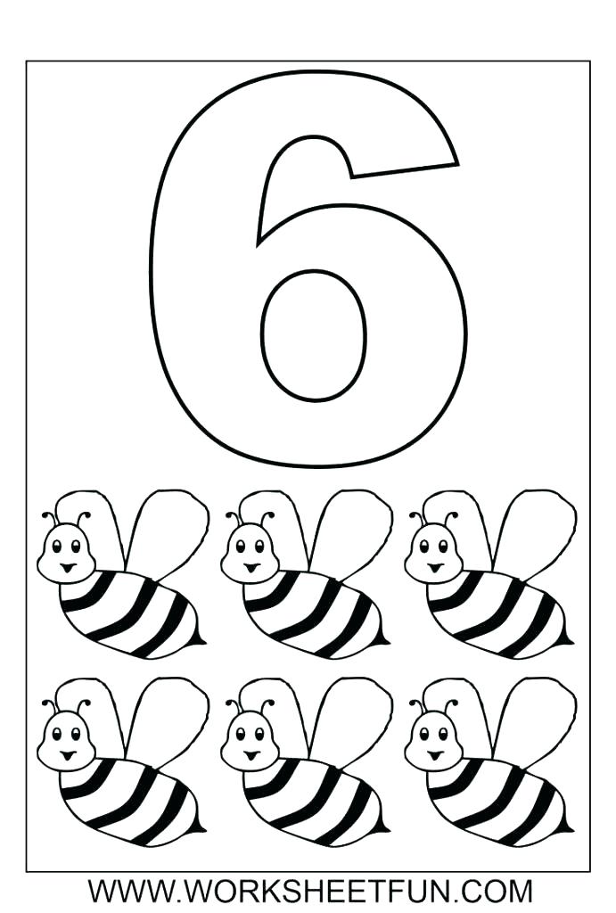 691x1024 Numbers Coloring Pages Preschool Color For Preschoolers Number