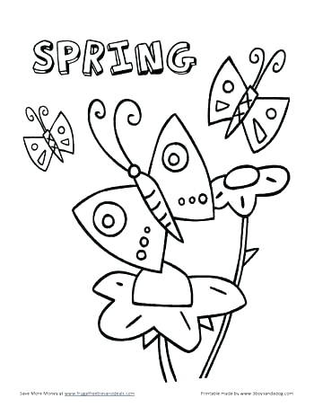 350x453 Spring Coloring Pages Preschool Color Pages For Preschoolers