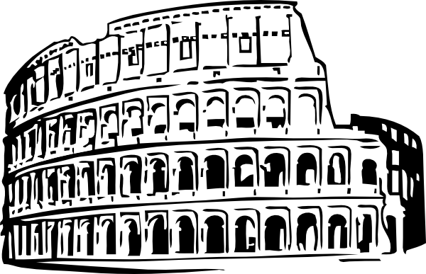 600x387 Colosseum White Clip Art