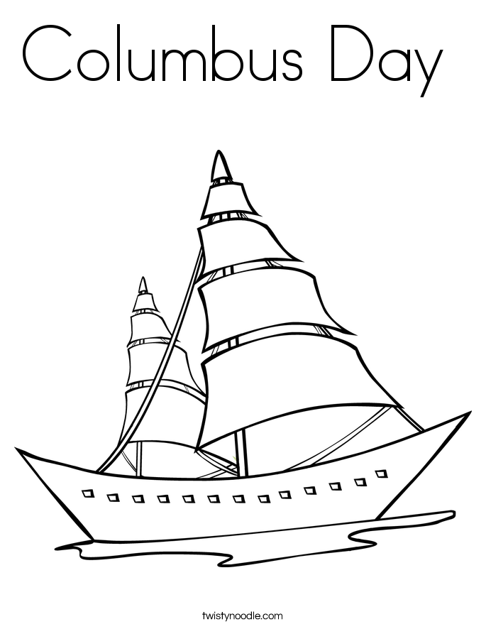 685x886 Columbus Day Coloring Page
