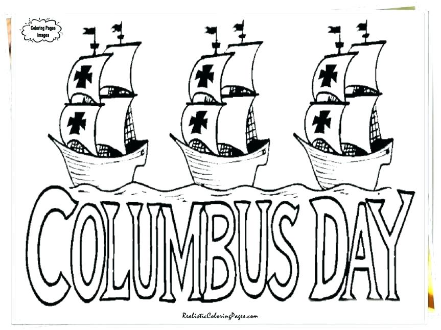 863x646 Free Columbus Day Coloring Sheets Icontent