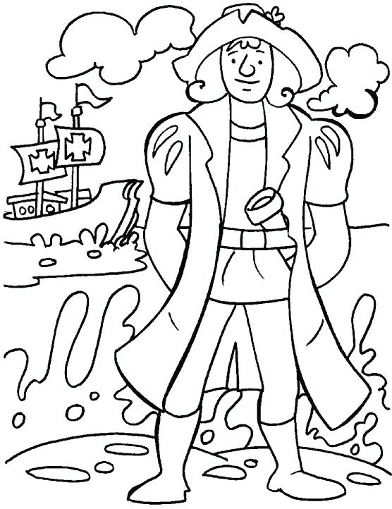 556x722 Christopher Columbus Coloring Page Looking For A Safe Place
