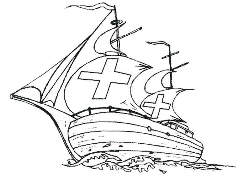 759x570 Christopher Columbus Coloring Page Three Ships Coloring Pages