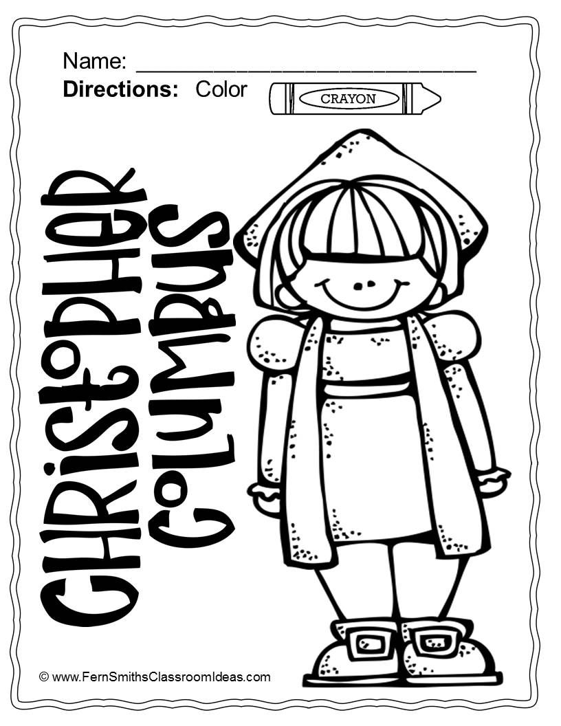 816x1056 Columbus Day Coloring Pages Dollar Deal Octubre