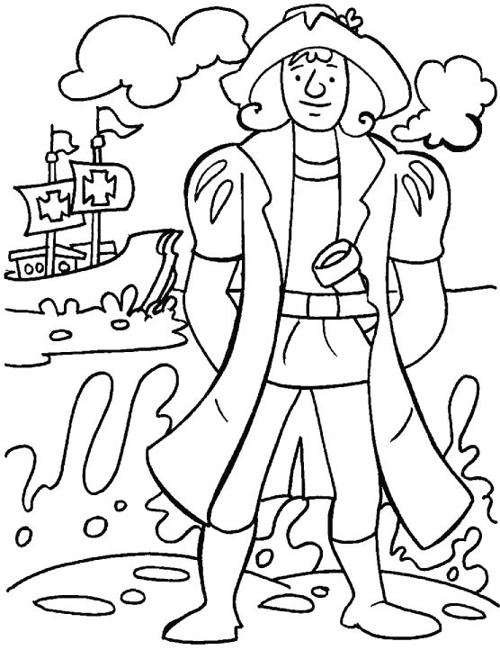 556x722 Christopher Columbus Three Ships Coloring Pages Unique Columbus