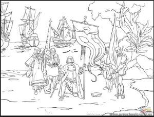 300x228 Mejores De Columbus Day Coloring Pages En