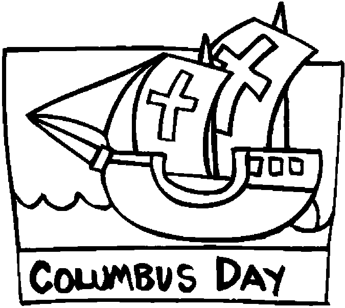 675x603 Columbus Day Coloring Page