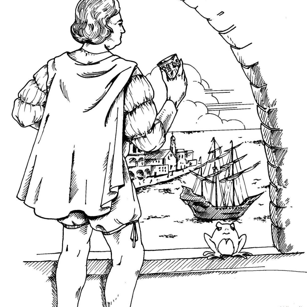 1224x1224 Christopher Columbus Coloring Sheets Many Interesting Free Day