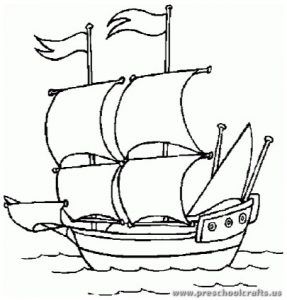 287x300 Mejores De Columbus Day Coloring Pages En