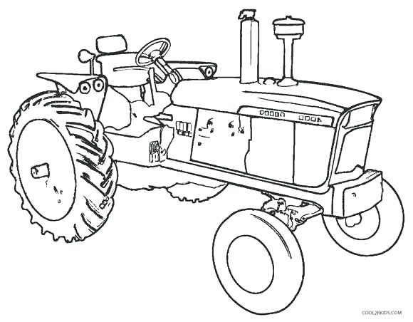580x452 Combine Coloring Pages Best Tractor Coloring Pages To Print