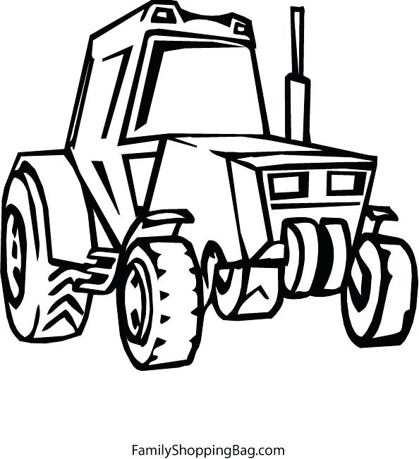 594x651 John Color Coloring Pages John Deere Combine Coloring Page