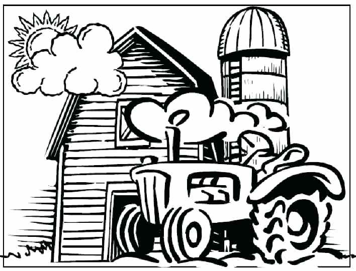 708x540 Combine Coloring Pages Tractor Coloring Pages Combine Harvester