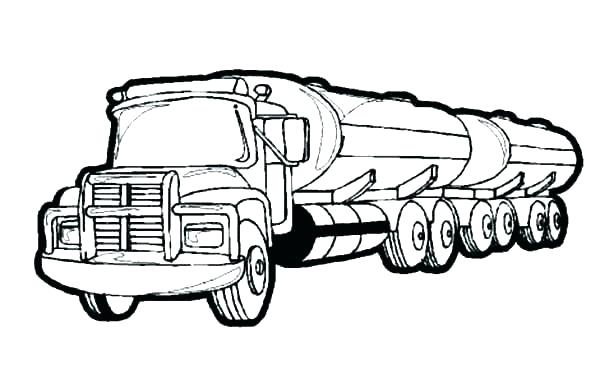 600x383 Tractor Trailer Coloring Pages Coloring Page Combine Harvester