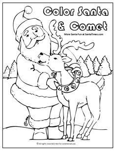 236x306 Comet The Reindeer Coloring Page