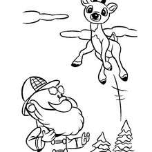 220x220 Comet, Reindeers And Sleigh Coloring Pages