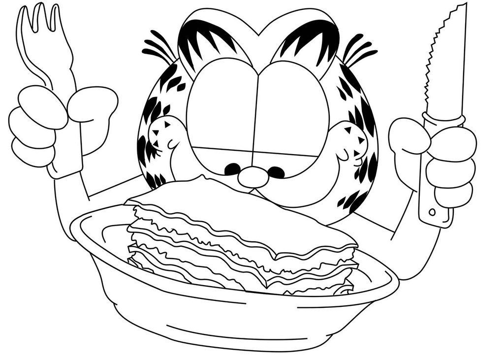 1024x737 Garfield Comic Strip Coloring Page Comic Strip Coloring Page
