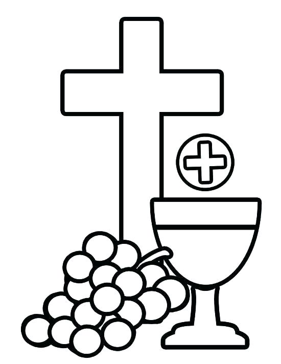 550x712 Communion Coloring Pages Communion Coloring Pages First Communion