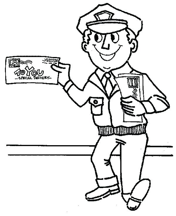 600x735 Community Helpers Coloring Book Coloring Sheets On Community