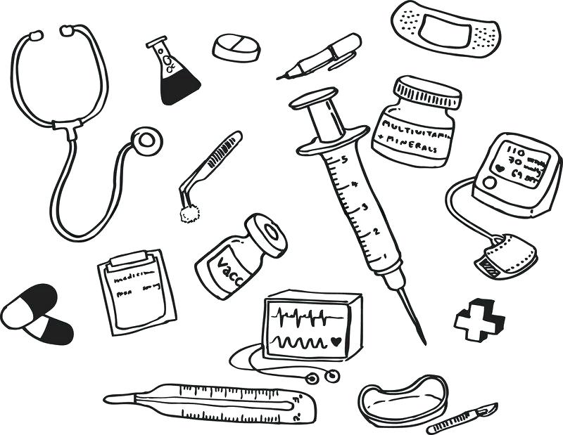 800x619 Doctor Tools Coloring Pages Community Helpers Coloring Pages