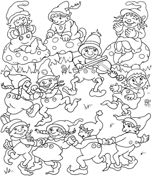 644x748 Difficult Christmas Coloring Pages