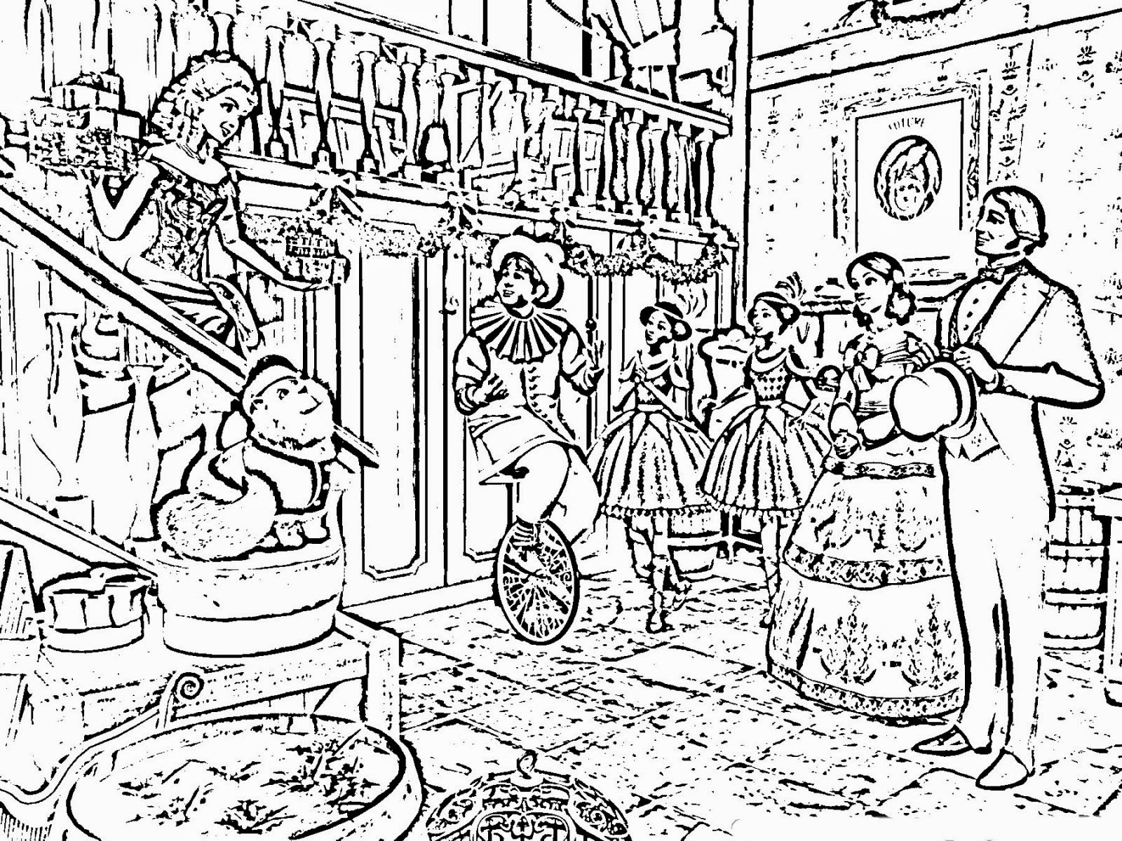 1600x1200 Very Hard Christmas Coloring Pages