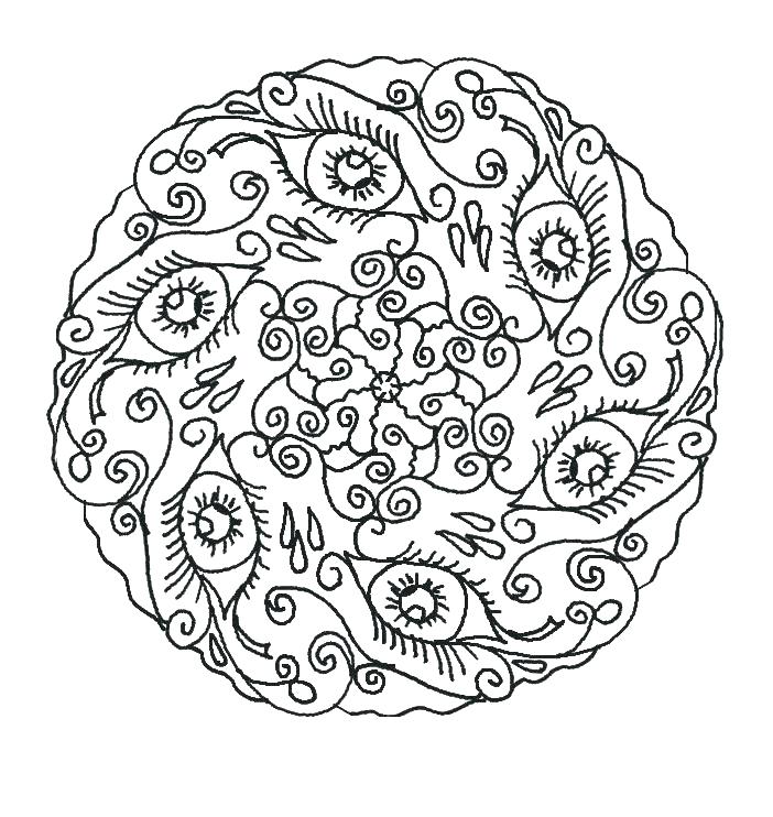 702x742 Mandala Coloring Pages Printable Free Printable Mandala Coloring
