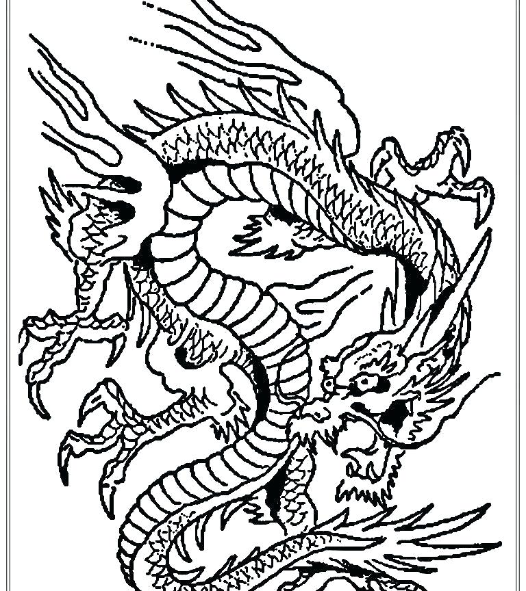 768x864 Dragon Coloring Pages For Kids Innovation Dragon Coloring Pages