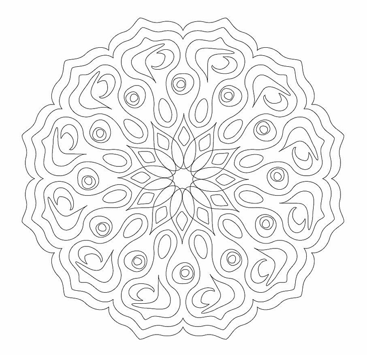 736x713 Complex Coloring Pages The Sun Flower Pages