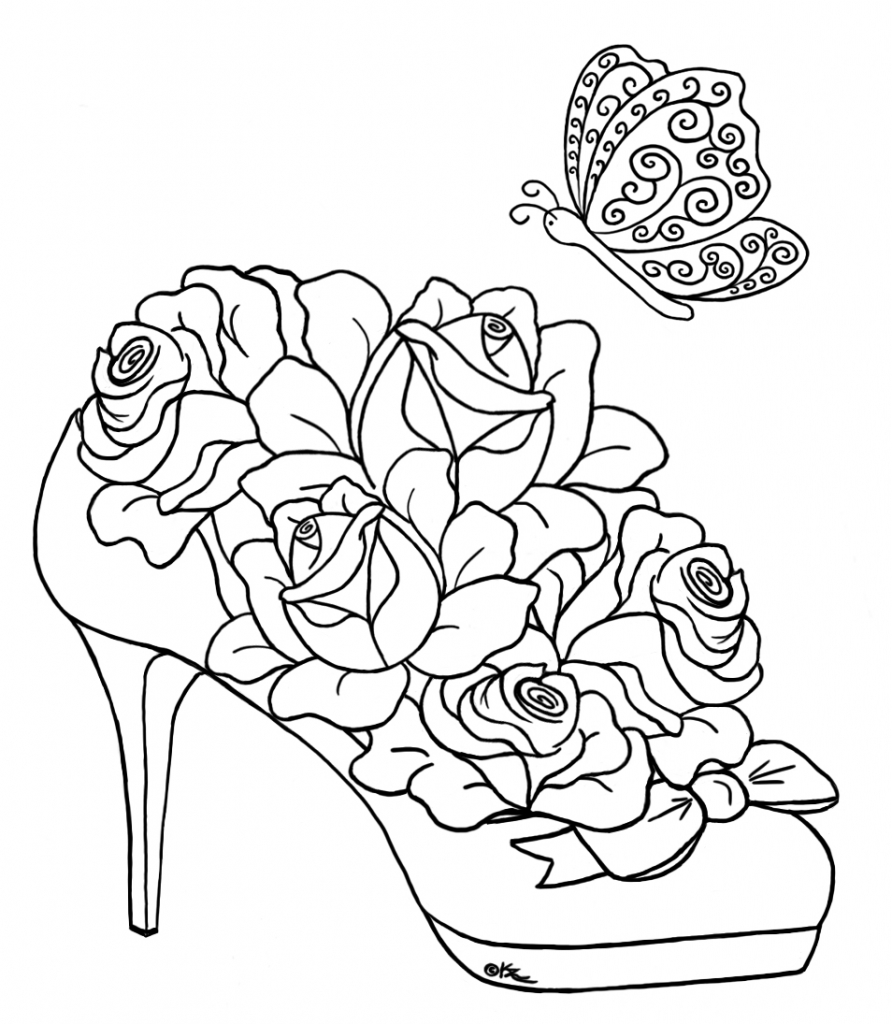 Complex Flower Coloring Pages at GetDrawings | Free download
