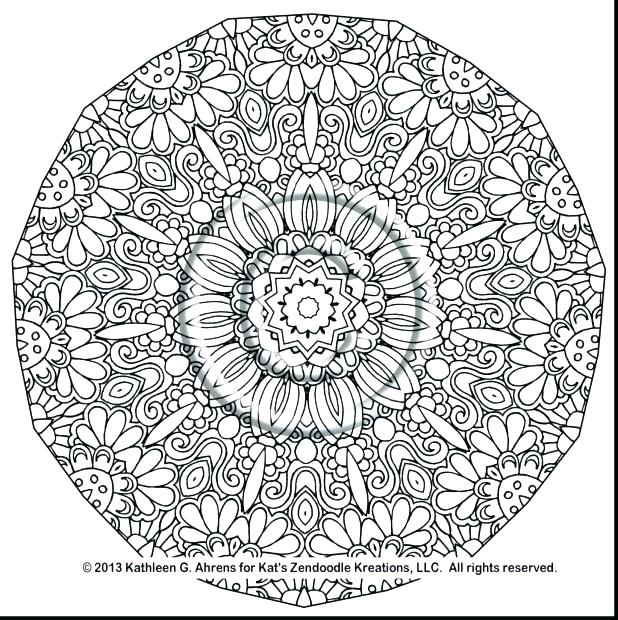 618x620 Complex Mandala Coloring Pages Complex Mandala Coloring Pages