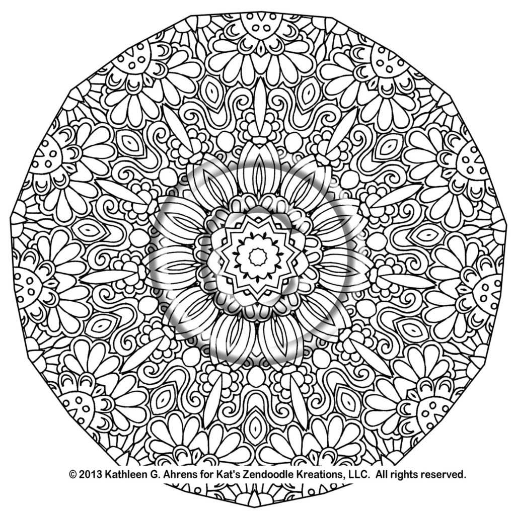 1021x1024 Complex Mandala Coloring Pages Printable Complicated Get Bubbles