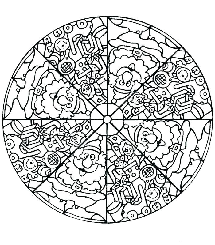 700x800 Complex Mandala Coloring Pages