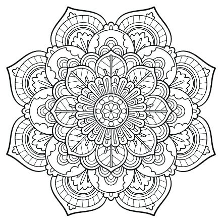 440x440 Coloring Pages Complex Printable Complex Coloring Pages Complex