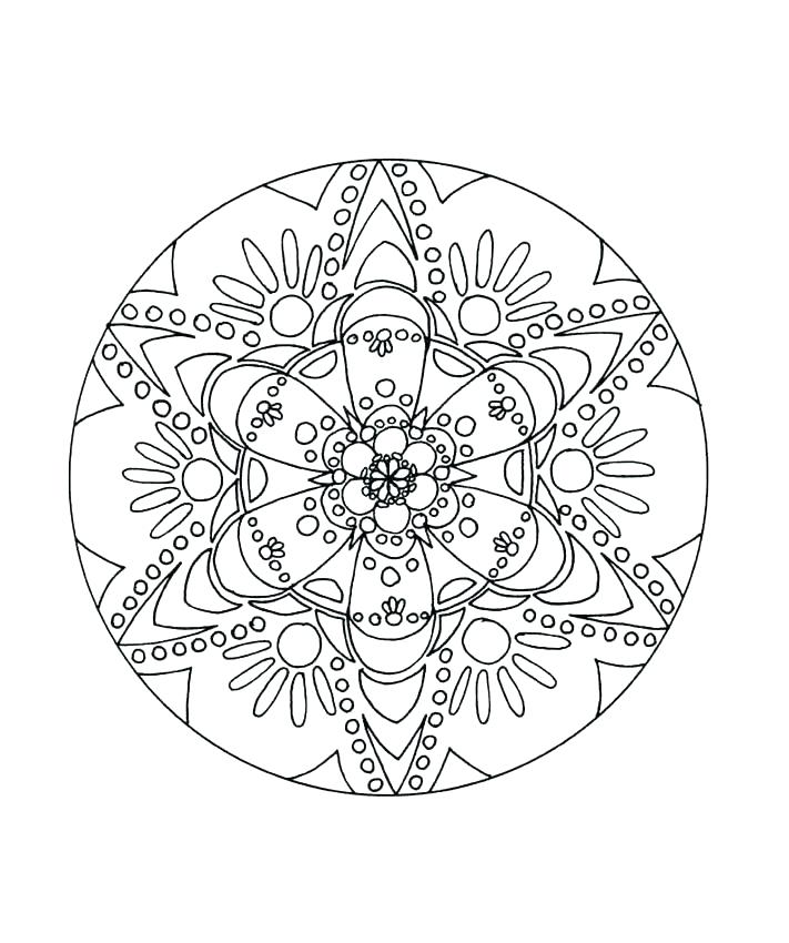 711x850 Mandala Art Coloring Pages Difficult Mandala Coloring Pages
