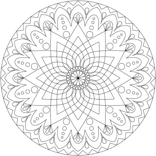 600x600 As Well As Complex Mandala Coloring Pages Printable Google Search