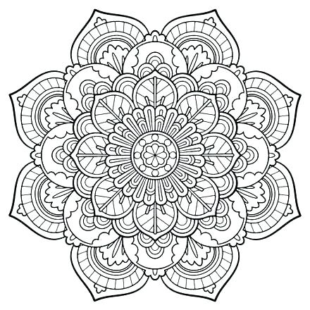 440x440 Elegant Complicated Coloring Pages For Adults Or Coloring Pages