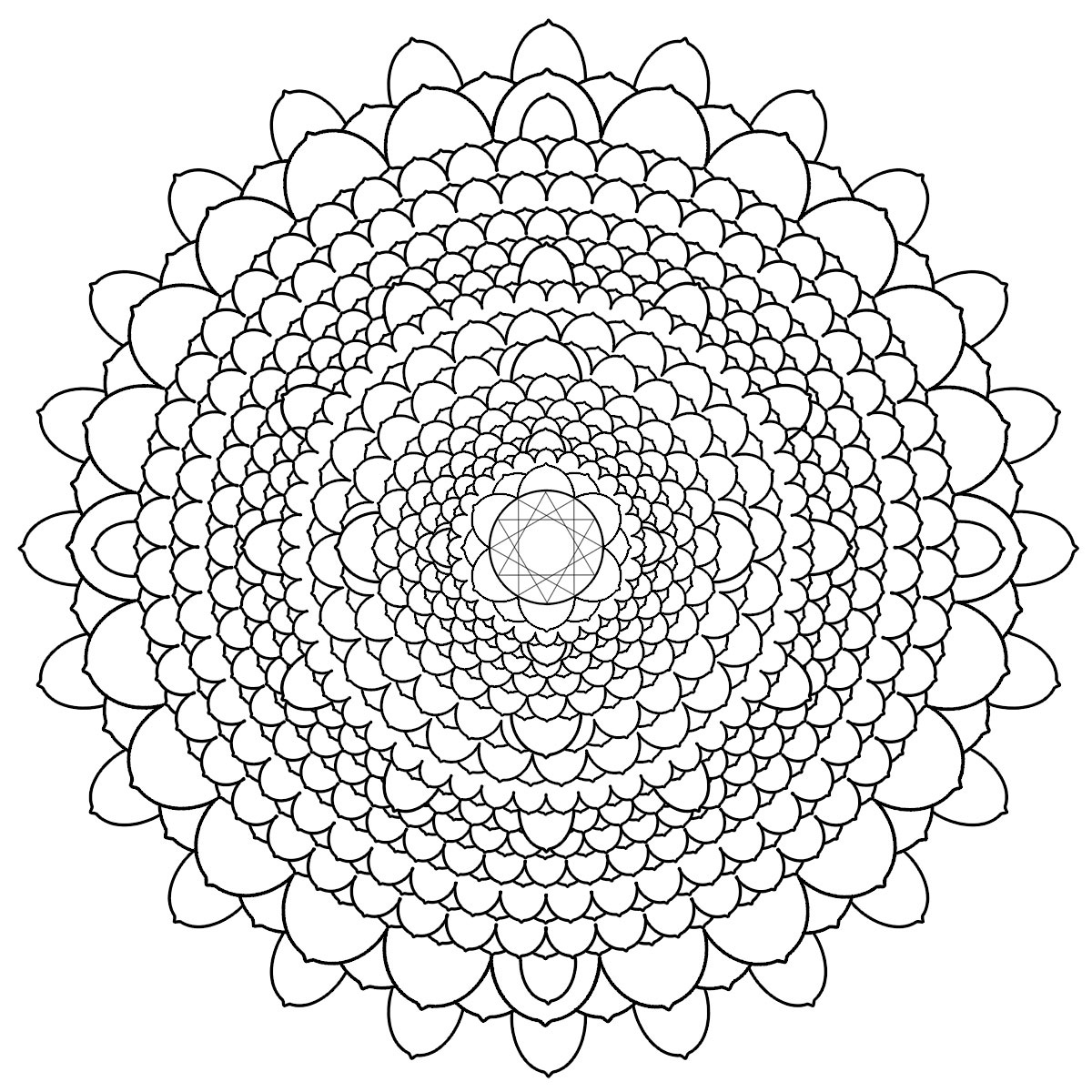 1200x1200 Free Printable Mandalas For Adults Difficult Mandala Coloring