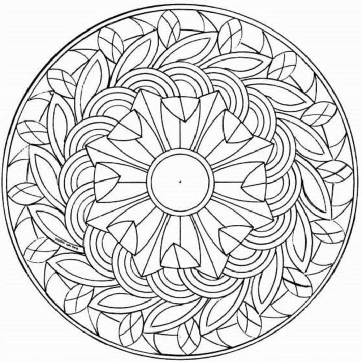 711x712 Incredible Complicated Coloring Pages