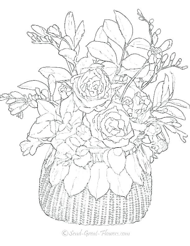 612x792 Intricate Flower Coloring Pages Pretty Flower Coloring Pages