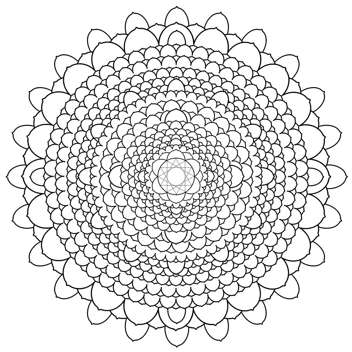 1200x1200 Free Printable Mandalas For Adults Difficult Mandala Coloring