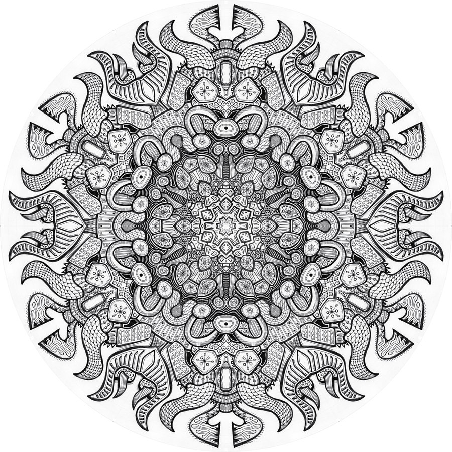 900x900 Mandala Coloring Pages Advanced Level Complicated Coloring Pages