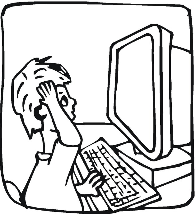 630x687 Computer Coloring Pages