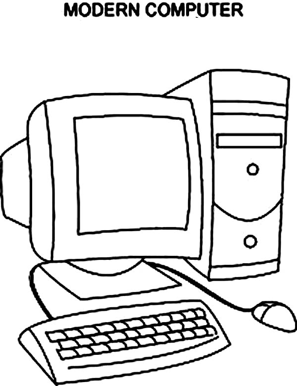 600x780 Computer Coloring Sheets