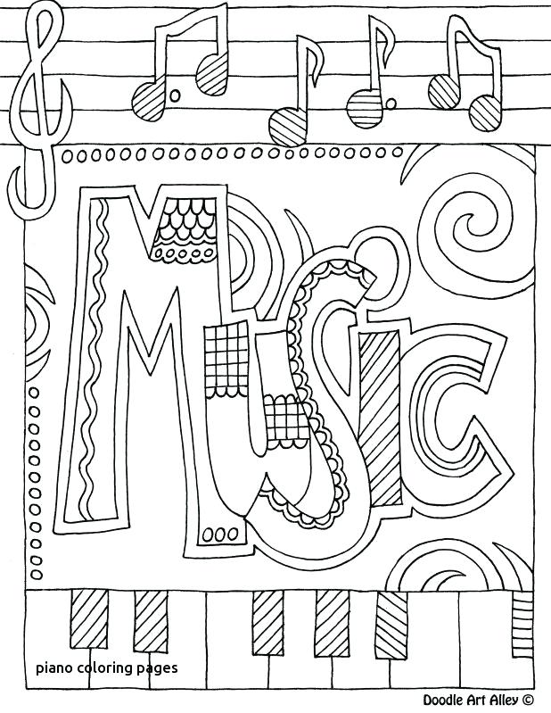 618x799 Piano Coloring Pages Piano Coloring Es For Adults Key E New