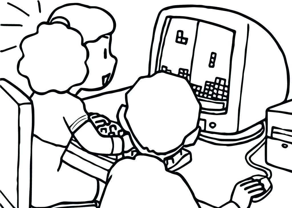 1024x730 Computer Mouse Coloring Pages For Kids Safety Parts Sheets