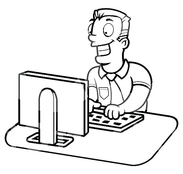 600x569 Computer Parts Coloring Pages