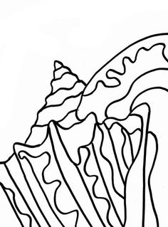 236x319 Sea Shell Coloring Page