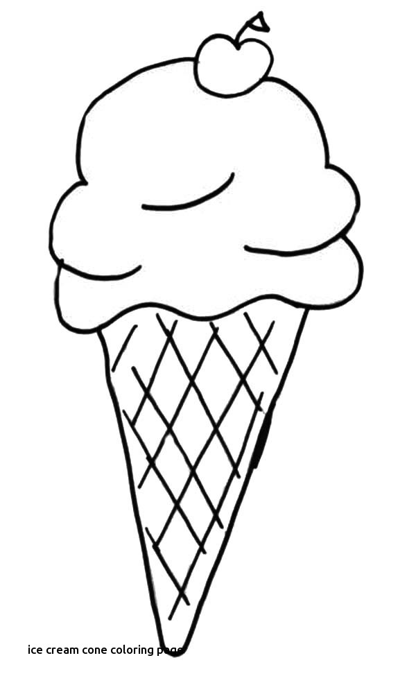 600x988 Ice Cream Cone Coloring Page