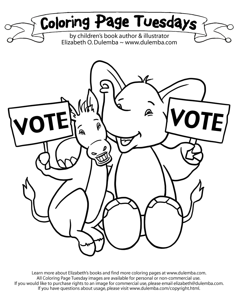 773x1000 Election Day Coloring Pages