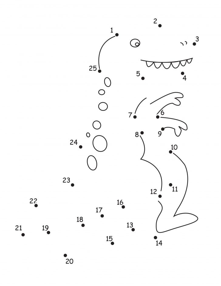 728x942 Dog Dot To Coloring Pages For Kids Tracing Worksheets Connect